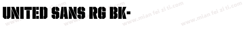 United Sans RG BK字体转换